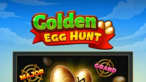 Tampilan visual slot Golden Egg Hunt dengan tema musim semi dan telur emas